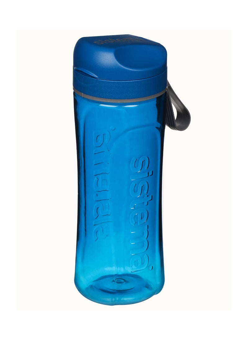 Sistema 600ml Tritan Swift Bottle (Blue): Lightweight & Durable - Great for Gym & Fitness Activities - Leakproof, BPA-Free & Easy to Clean , Made In New Zealand - Image 2