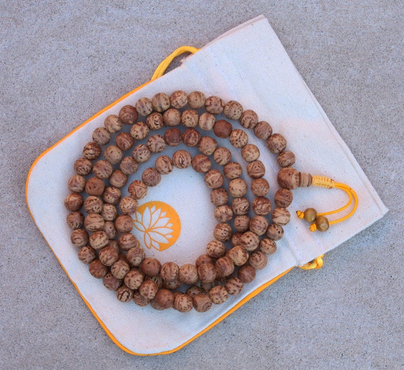 DharmaObjects® Tibetan Buddhist MEDITATION 108 Beads Genuine BODHISEED MALA For Compassion - Image 3