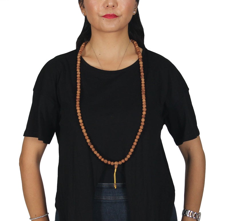 DharmaObjects® Tibetan Buddhist MEDITATION 108 Beads Genuine BODHISEED MALA For Compassion - Image 4