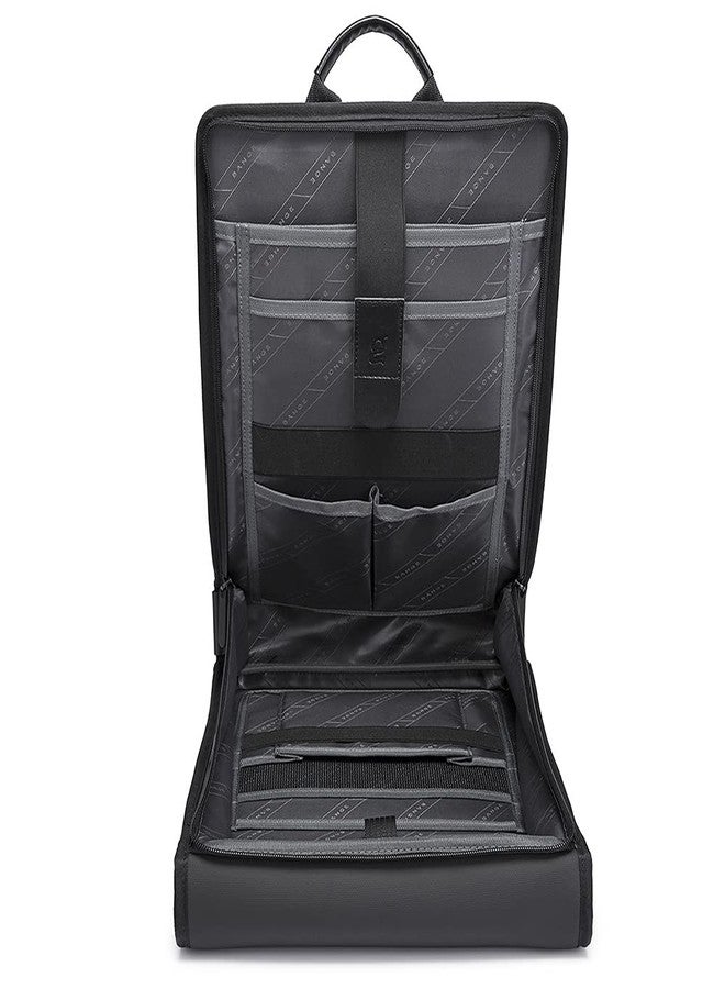 BANGE 10.8 Litres Laptop Backpack Unisex Carry On Eva Antitheft Usb Waterproof Laptop Bag - Gold - Image 3