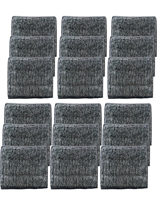 RoyalHouse 18 Pack Flat Mop Pads, 13" X 4.9" Flat Mop Microfiber Mop Head/Refill/Pad, Washable Squeeze Cleaning Mop Pads Replacement Heads - Grey - Image 1