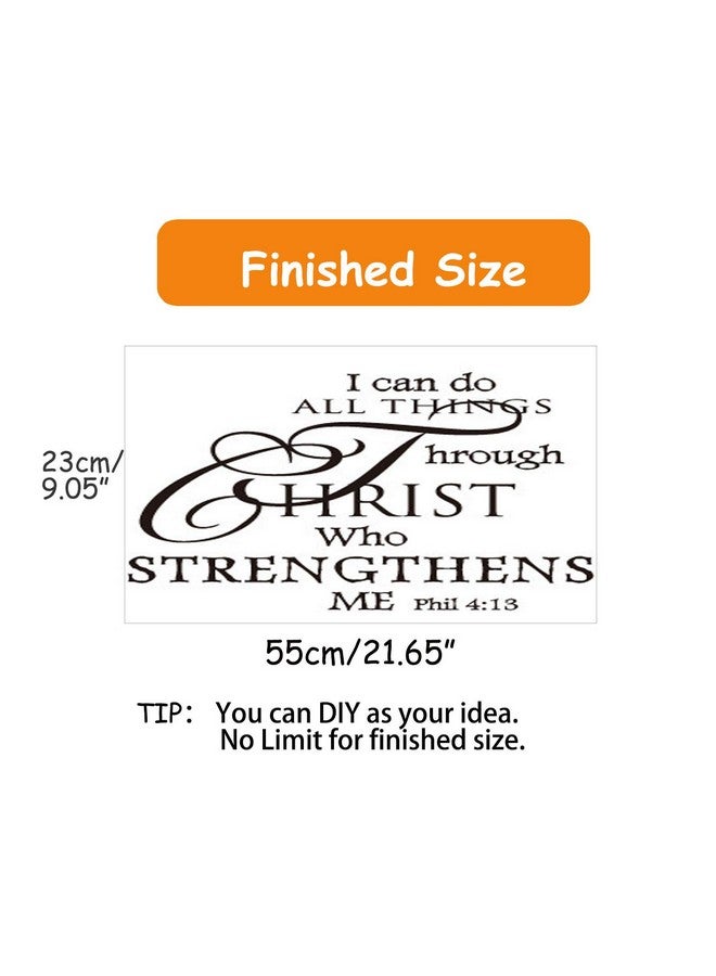 SUPANT Inspirational Wall Decor Quotes Stickers-I Can Do All Things Through Christ Who Strengthens Me- Decor for Living Room Bedroom Classroom Playroom Nursery Girls Boys Room Wall Decals Decorations - Image 2