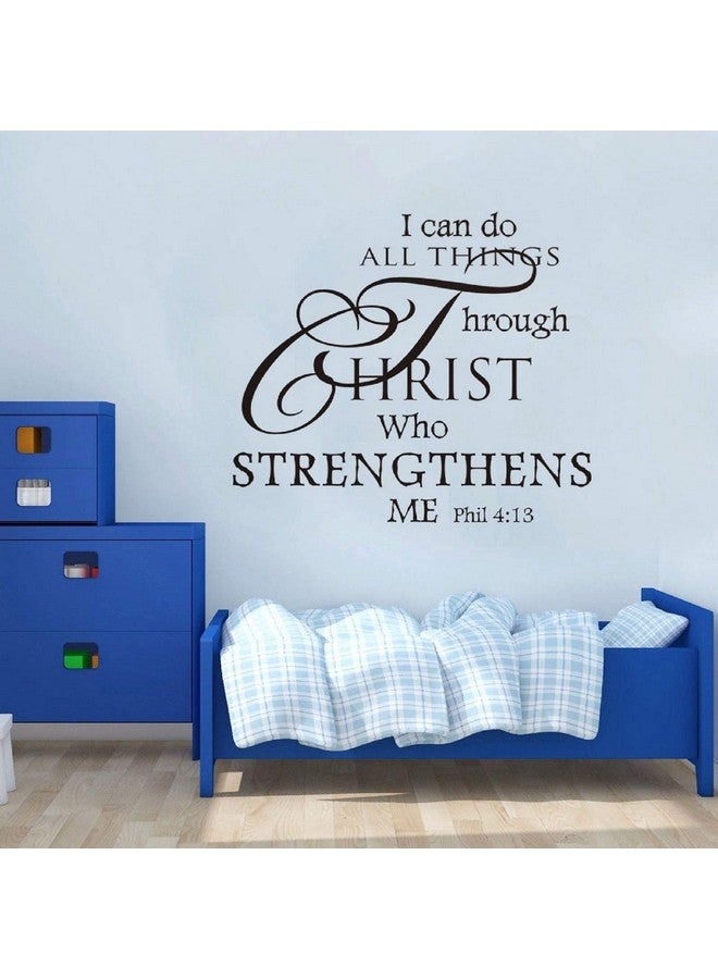 SUPANT Inspirational Wall Decor Quotes Stickers-I Can Do All Things Through Christ Who Strengthens Me- Decor for Living Room Bedroom Classroom Playroom Nursery Girls Boys Room Wall Decals Decorations - Image 4