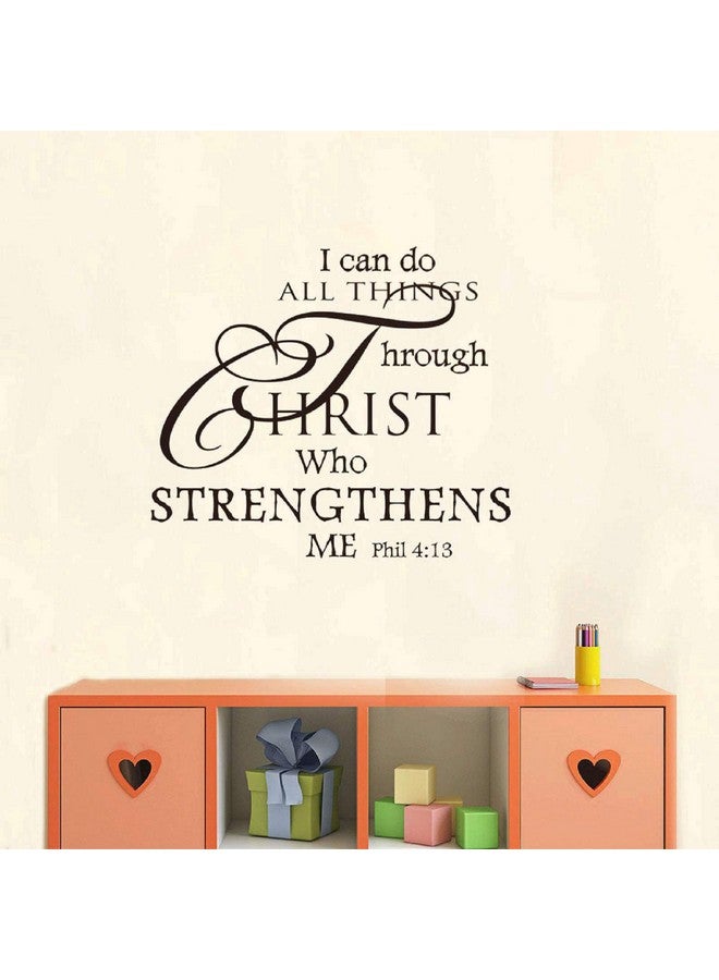 SUPANT Inspirational Wall Decor Quotes Stickers-I Can Do All Things Through Christ Who Strengthens Me- Decor for Living Room Bedroom Classroom Playroom Nursery Girls Boys Room Wall Decals Decorations - Image 5