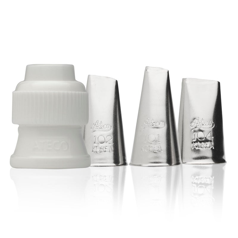 فوهة تزيين الورد من أتيكو 383 المصنوعة من الفولاذ المقاوم للصدأ