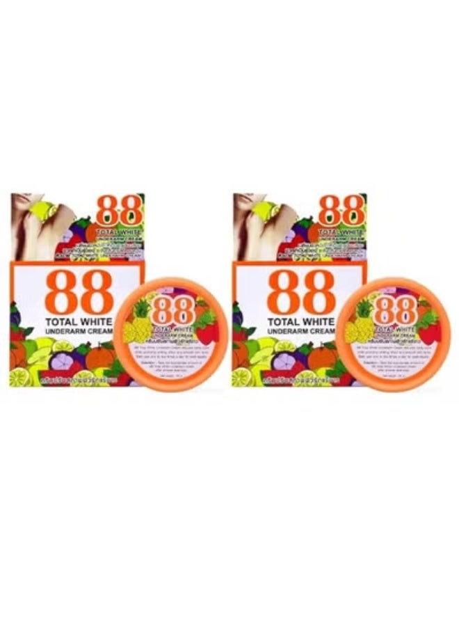 88 Total White Underarm Cream 35g Pack of 2