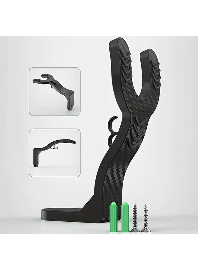 1pc Multi Purpose Helmet Holder Rack Black Wall Mounted Storage Hook For Motorcycle Helmets Luggage Jackets Kitchen Cabinets And Shelves With Space Saving Design And Durable Construction Christmas Gift Decor - Image 5