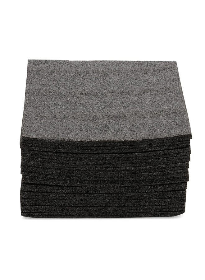 LEXININ 15 Pack 12 x 10 x 2/5 Inch Foam Pads, Polyethylene Cushioning Sheets for Moving, Packing, Crafting, Black - Image 1