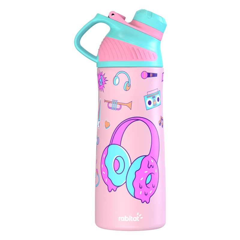 Rabitat ZYLO Vacuum Insulated Water Bottle Miss Butters 550ml | 2 Years Brand Warranty | Water Bottle for School Kids | Thermos Flask | Upto 24 hrs Hot and Cold Steel Water Bottle | ISI Certified - Image 1