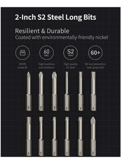SYOSI Electric Screwdriver, 3.6V Cordless Screwdrive Set, All-in-One Design, USB-C Charging Cable, Manual & Electric, LED Shadowless Light, 3 Torque, 5N.m 1500mAh, 12Pcs Bit for Electrical Repairs  - Image 4