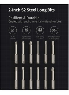 SYOSI Electric Screwdriver, 3.6V Cordless Screwdrive Set, All-in-One Design, USB-C Charging Cable, Manual & Electric, LED Shadowless Light, 3 Torque, 5N.m 1500mAh, 12Pcs Bit for Electrical Repairs  - Image 5
