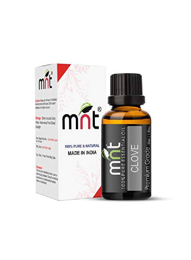 MNT Clove Essential Oil 100% Pure & l Therapeutic Grade Oil for Toothache Hair and Skin (30ML) - Image 1