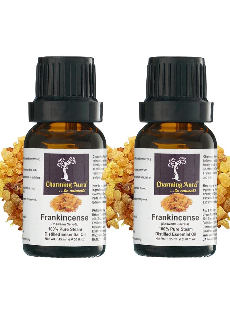 Charming Aura - be natural Pack of 2 Frankincense Essential Oils Frankincense 15ml 15ml  - Image 1