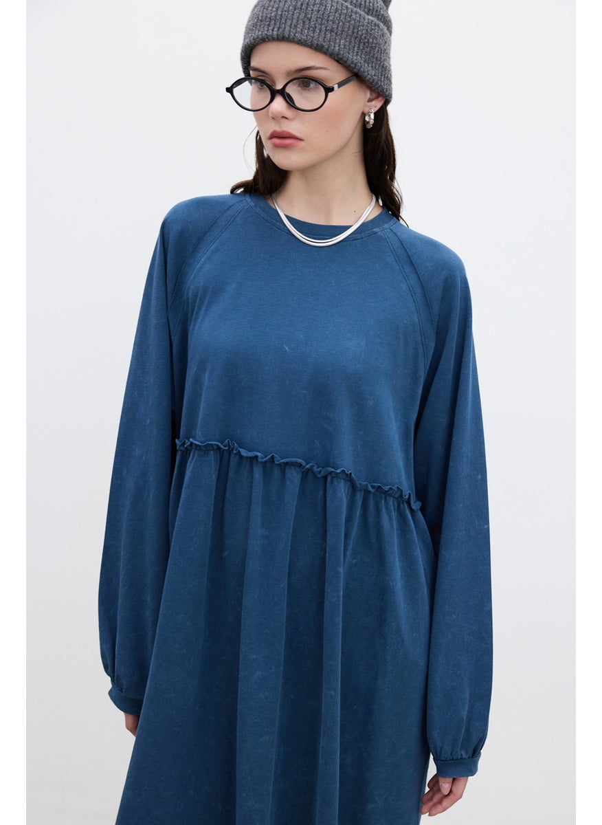 Oversize Pleated Dress Indigo - pzsku/ZA168CEC2DF9D7644444FZ/45/_/1741272269/f6620351-901f-480b-9389-cad70e8a3c74