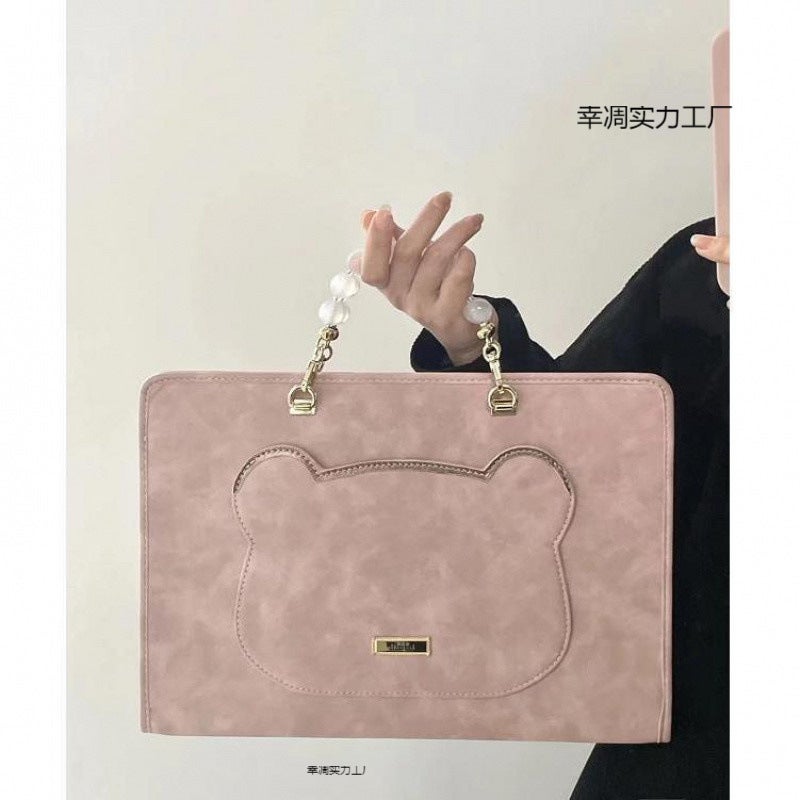 Laptop Protective Case for Huawei Lenovo Asus Bean Dell Apple Cute Computer Bag for Women Single pendant (without package)