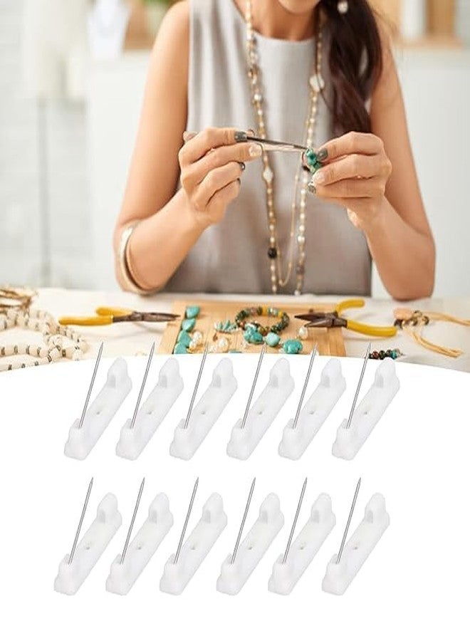 M.F.H Plastic Safety Brooch Pin Back Badge Backing Clip Blank Base for Jewelry Making Handmade Wedding Brooch DIY Findings 36MM Combo Pack of (10) - Image 2