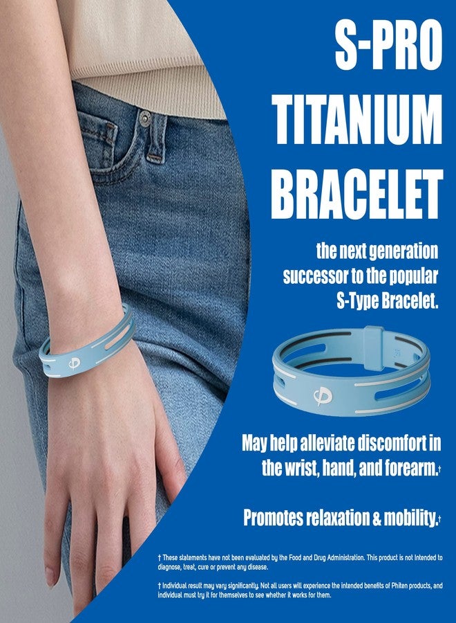 Phiten S-PRO Titanium Bracelet - Waterproof Sport Silicone Bracelet Wristband with Aqua-Titanium for Alternative Healing - Power Elastomer Zone - White, 6.75 Inch - Image 2
