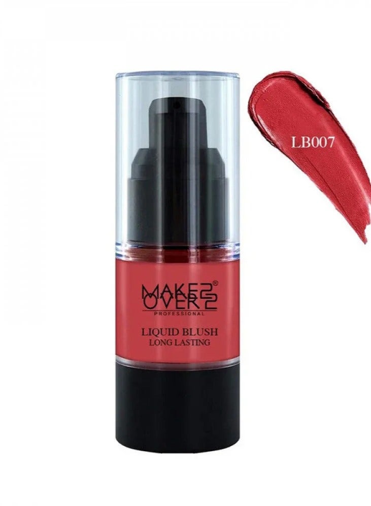 مايك أوفر ميك اوفر 22 احمر خدود سائل يدوم طويلا LB007