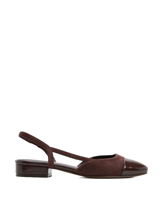 Clementinne Ladies Brown Heeled Shoes