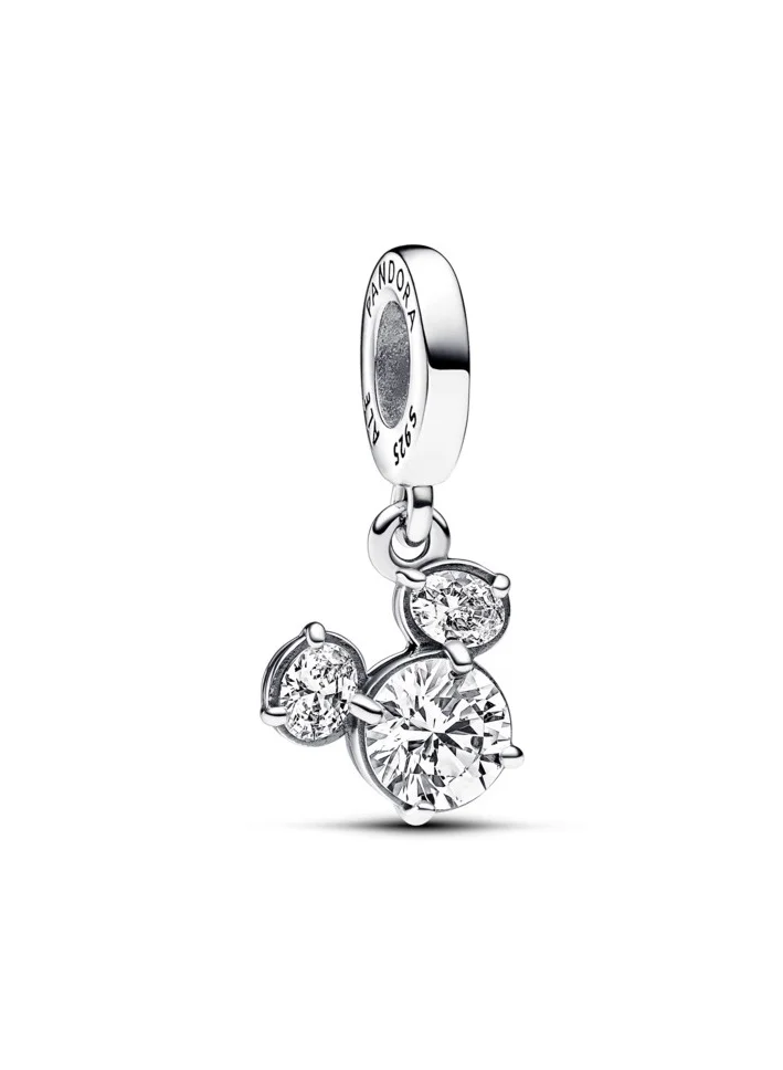 باندورا Disney Mickey Mouse Sparkling Head Silhouette Dangle Charm