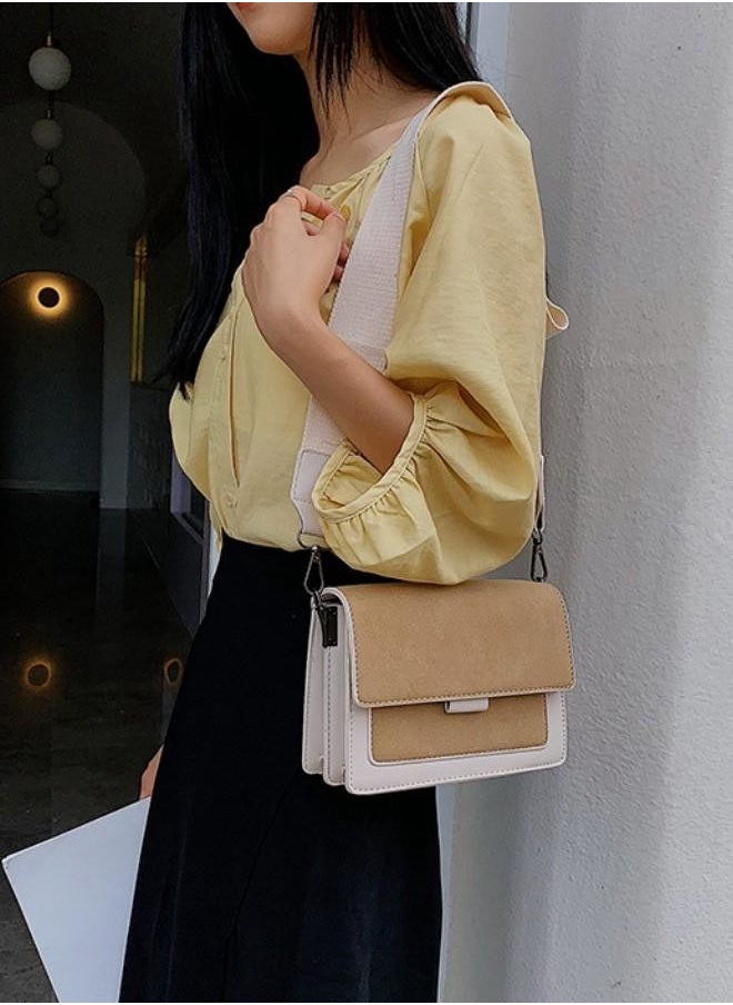 WAOKN - Women's Korean Version Small Square Bag With Wide Shoulder Straps, Fashionable and Versatile Single Shoulder Bag, Crossbody Bag - Image 1