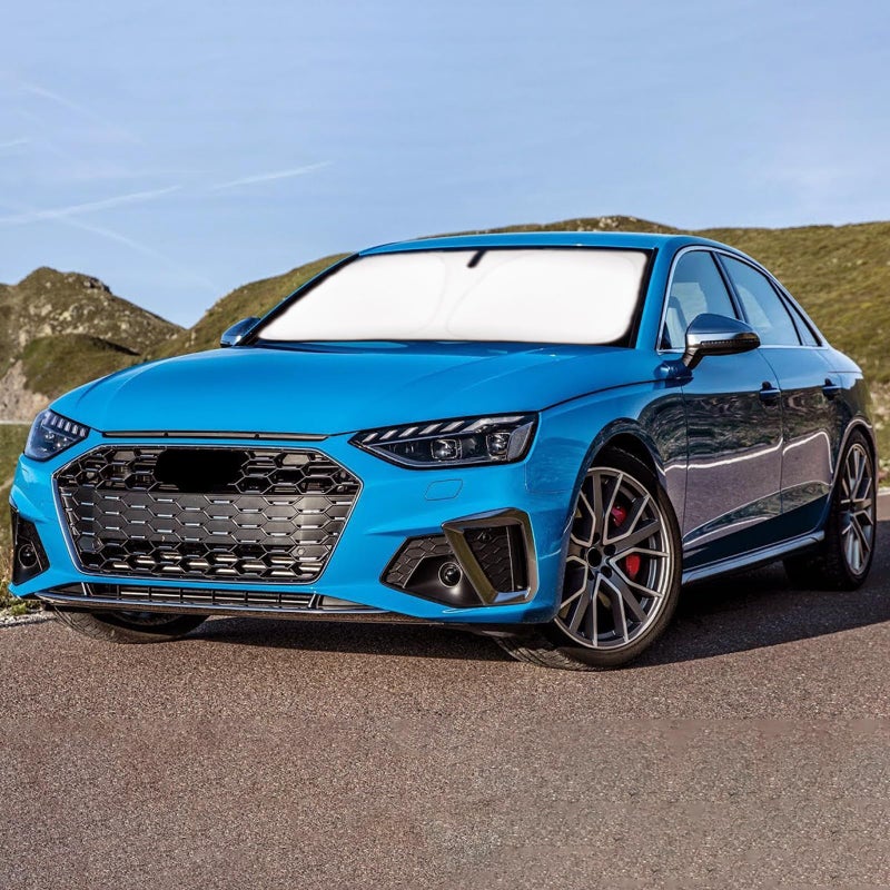 غطاء شمسية الزجاج الأمامي للسيارة لسيارات أودي A4 S4 2025 2024 20232017 Q3 SQ3 A5 S5 سبورت باك بريميوم بلس بريستيج SLine ملحقات غطاء النافذة الأمامية ل A4 S4 واقي الشمس يحجب أشعة UV
