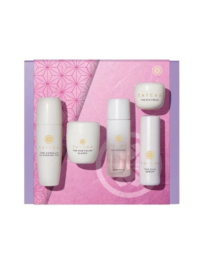 TATCHA طقم طقوس تاتشا المبدئي - مغذي للبشرة المختلطة إلى الجافة | طقم تعريفي لمدة أسبوعين | قيمة 140 دولار - Image 1