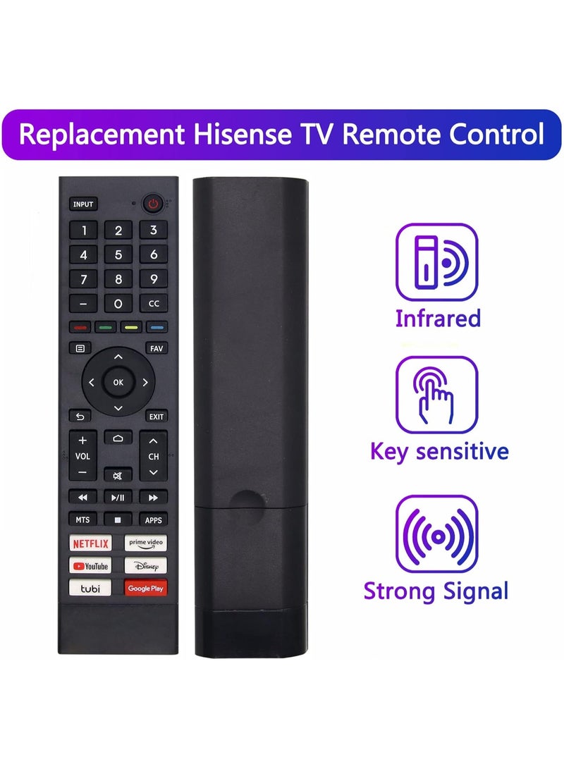 REBENUO Replacement Hisense Universal TV Remote Control Fit for All Hisense 4K UHD Android Smart TV 75A6G 70A6G 65A6G 60A6G 55A6G 50A6G 43A6G 55U68G 65U68G 55U6G 50U6G 65U6G 75U6G 50U68G Without Setting-up - Image 3