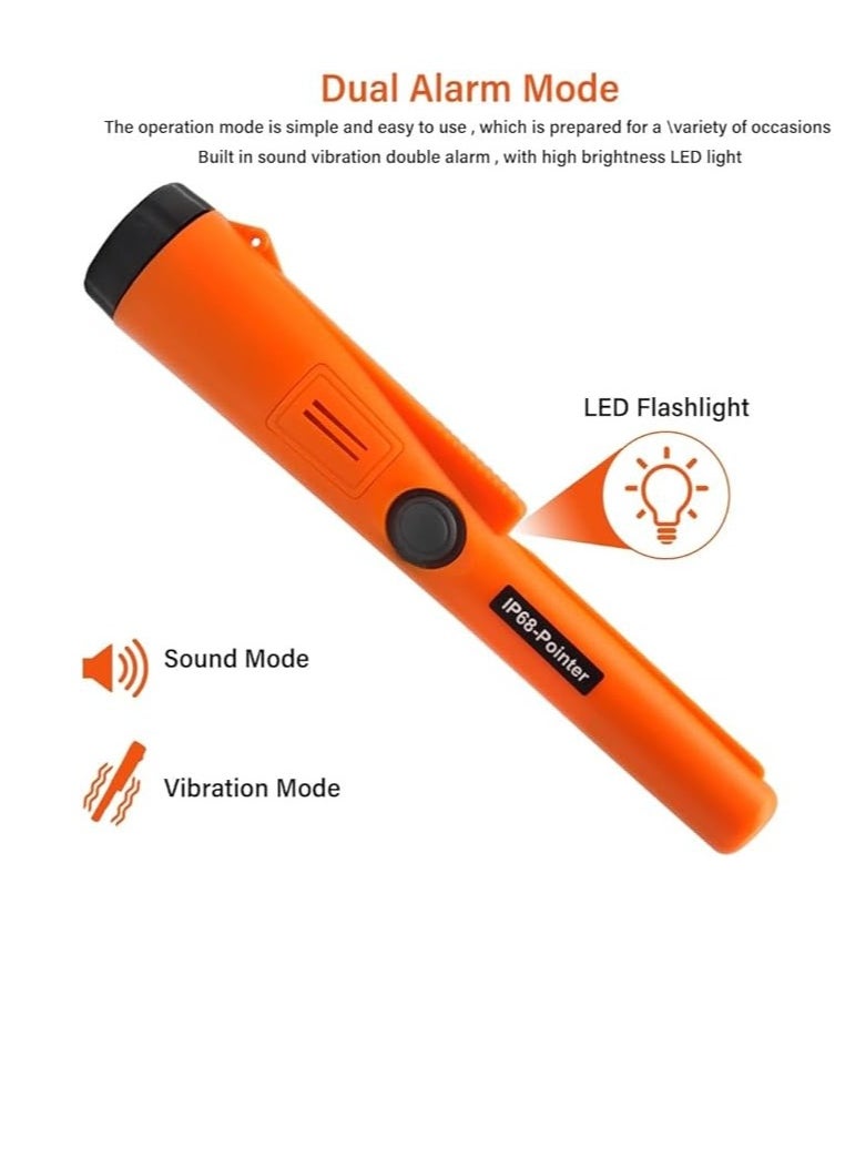 Generic Metal Detector Pinpointer,Detector Wand,Handheld PinPointer Wand,360°Serch Treasure Pinpoint Finder Probe with Belt Holster  - Image 2
