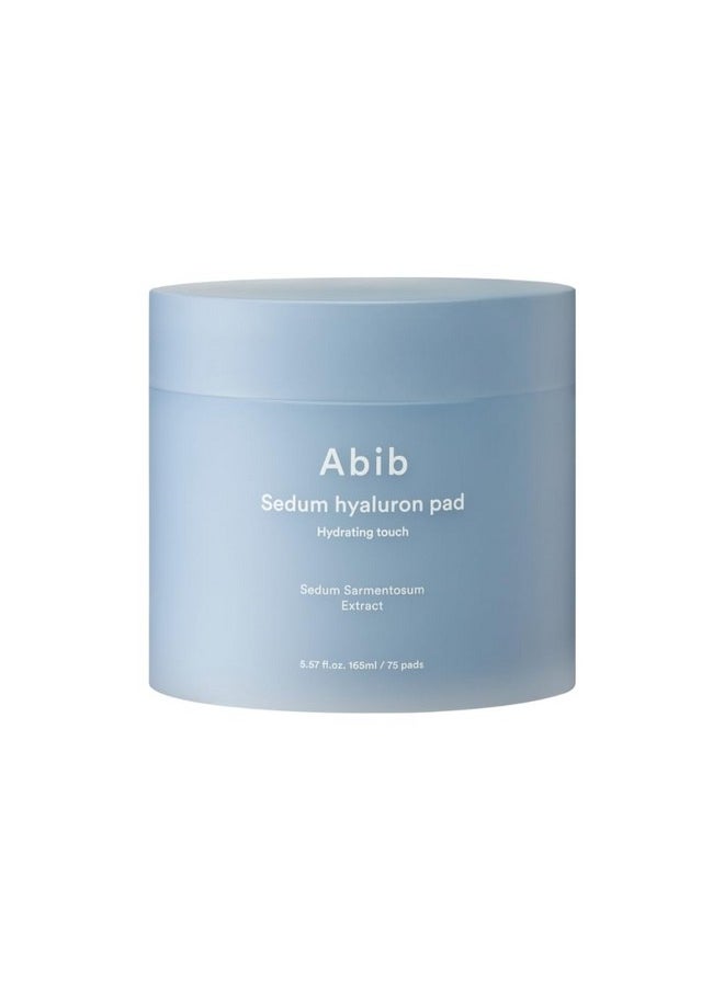 abib Sedum Hyaluron Pad Hydrating Touch (75 Pads) I Hyaluronic Acid Hydrating And Improving Skin Texture Mild Exfoliation  - Image 1