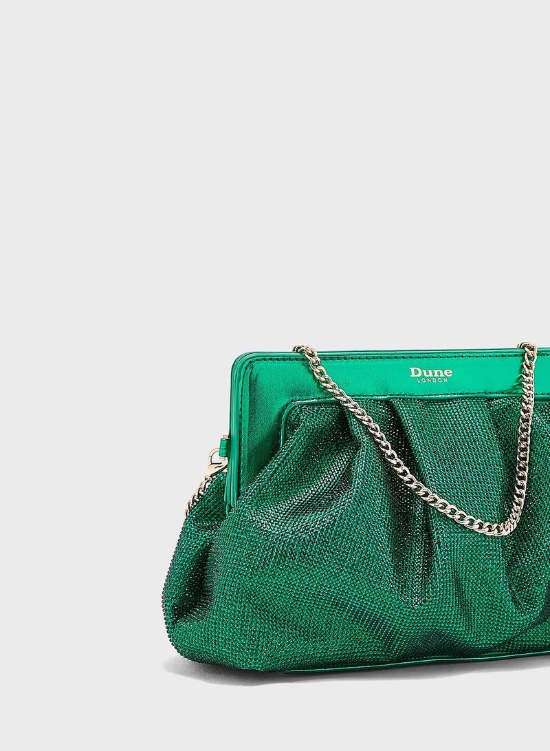 Dune LONDON Basia Diamonte Soft Clutch