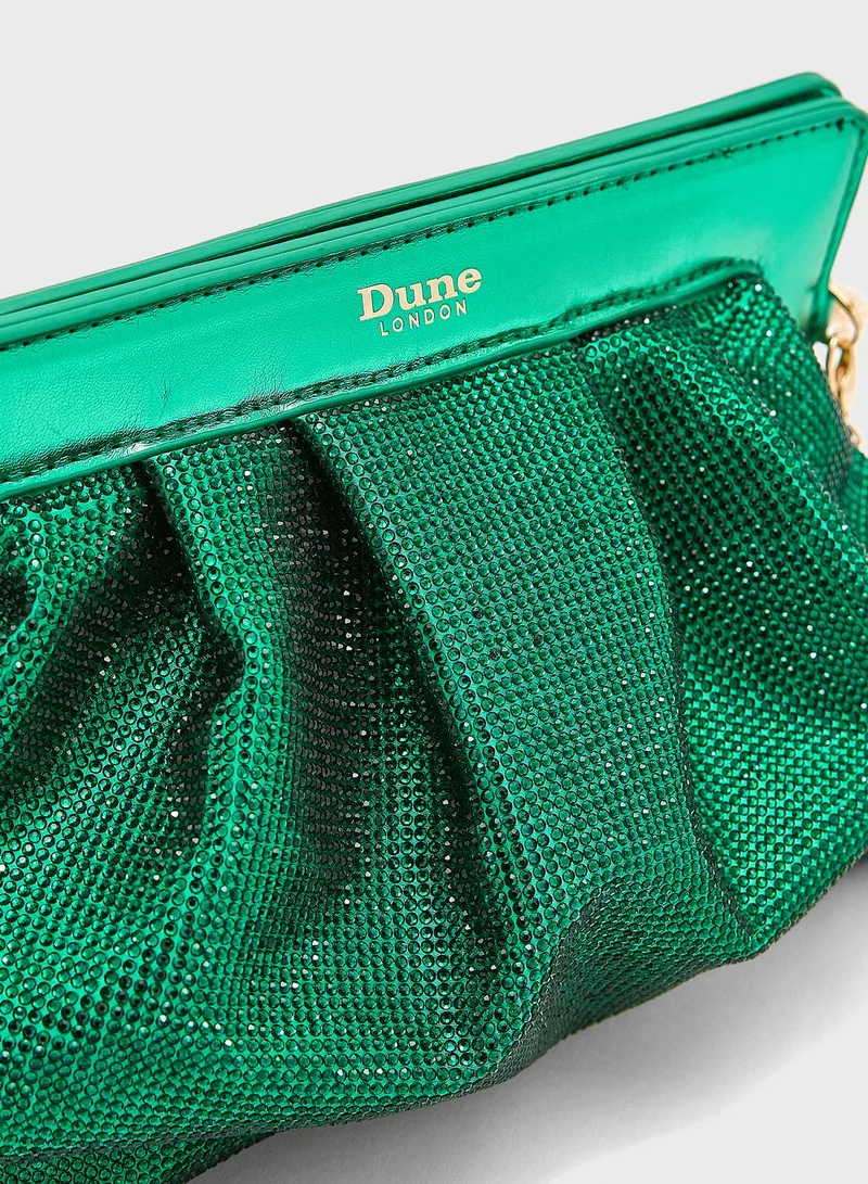 Dune LONDON Basia Diamonte Soft Clutch
