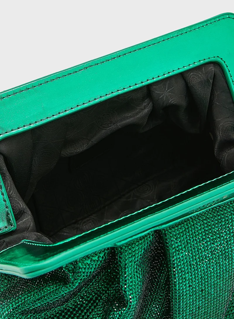 Dune LONDON Basia Diamonte Soft Clutch