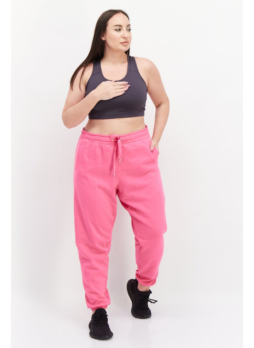 Women Plus Size Solid Jogger Pant, Pink - pzsku/ZA169782ABB4ACC62A161Z/45/_/1724350977/ad673828-863e-4e70-b7fd-b5a58eab32c6