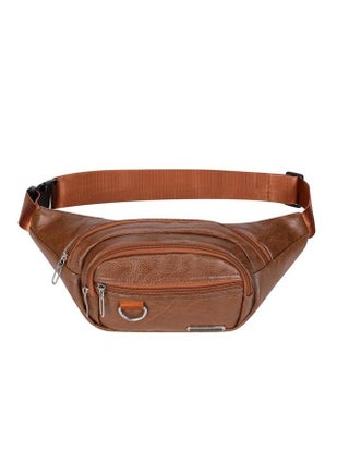 MYK Ihram with Belt and Light Brown waist bag for Men for Hajj and