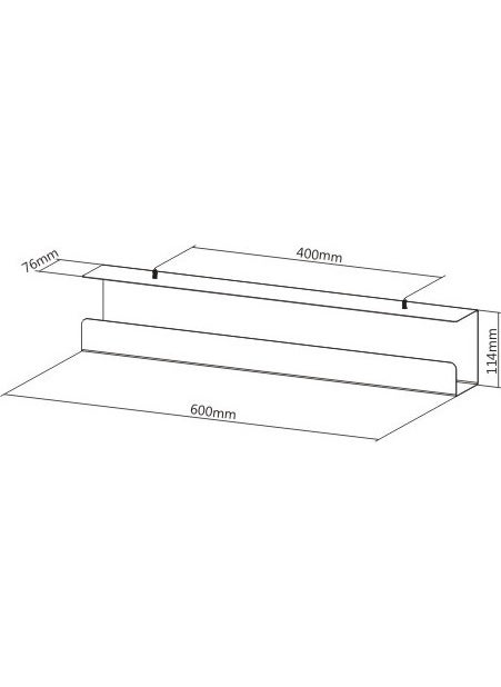 Vesamax Under Desk Cable Socket Management Channel  - Image 2