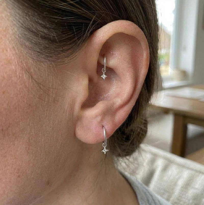NONTAI Titanium Earrings Daith Piercing Jewelry Helix Hoop Earring 16G Rook Hoop 6mm - Image 3