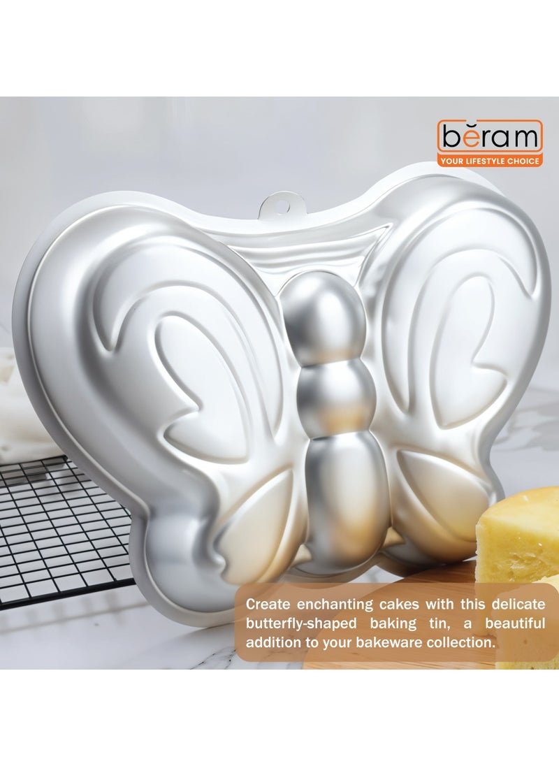 Beram - 3D Butterfly Cake Mold, Aluminum Alloy, Non-Stick, for Birthday Cake Pan, Food Grade, 3D Baking Mold, Bakeware And Cookware - Image 1