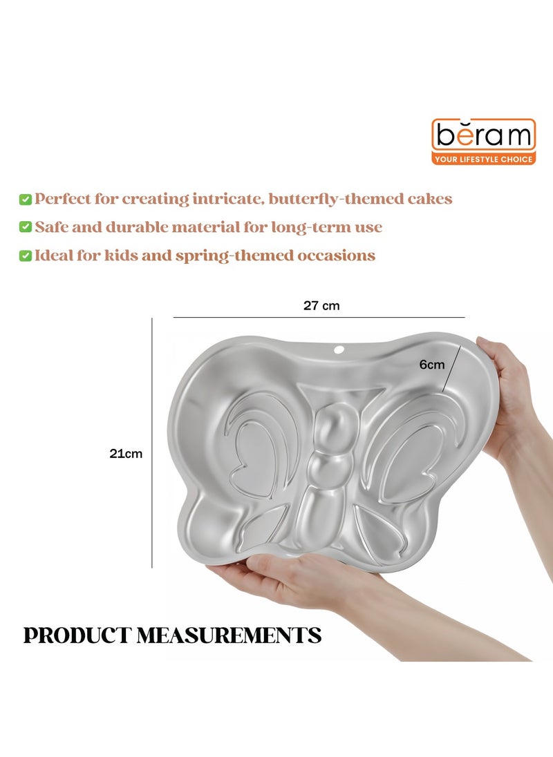Beram - 3D Butterfly Cake Mold, Aluminum Alloy, Non-Stick, for Birthday Cake Pan, Food Grade, 3D Baking Mold, Bakeware And Cookware - Image 1