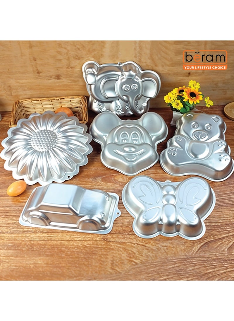 Beram - 3D Butterfly Cake Mold, Aluminum Alloy, Non-Stick, for Birthday Cake Pan, Food Grade, 3D Baking Mold, Bakeware And Cookware - Image 1