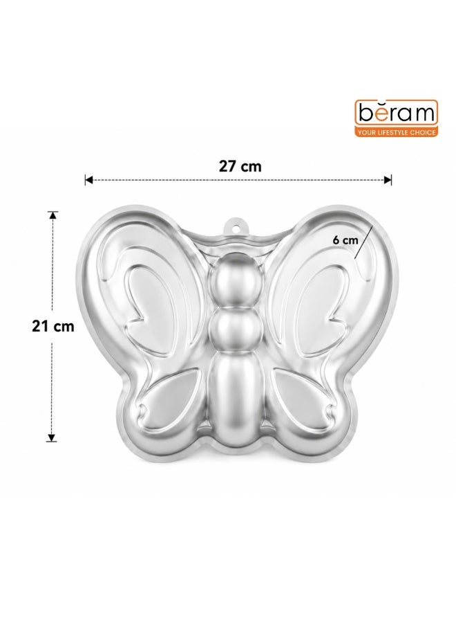 BERAM 3D Butterfly Cake Mould Non Stick Food Grade Aluminium Alloy Baking Pan for Birthday Halloween Christmas Creative 3D Cake Mould for Kids Home Bakers Baking Lovers Decorating Essentials - Image 2