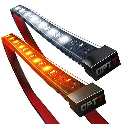 OPT7 Sidekick 60" Running Board Lights 2PCS LED Strips w/Sequential Amber Turn Signal, DRL, White Courtesy Light for Regular Super Cab Trucks Pickup SUV Trailer - Image 1