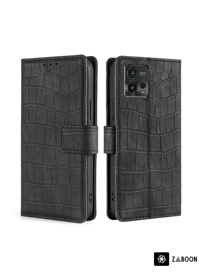 Zaboon Protective Case For Honor Magic5 Pro Gloss Oil Solid Color Magnetic Leather - Image 1