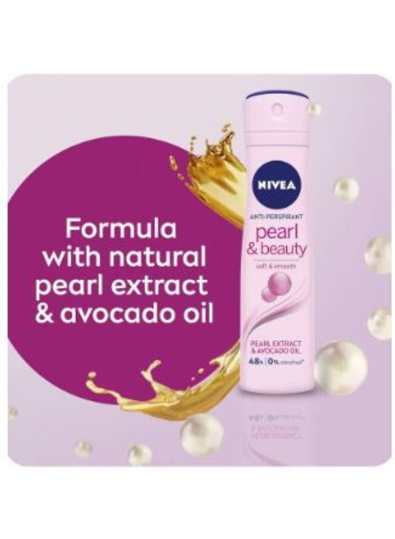 Nivea Deodorant Spray for Women Pearl Avocado 150 ml - Image 2