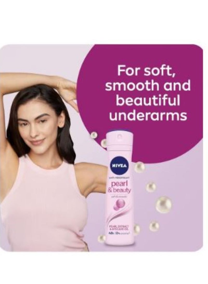 Nivea Deodorant Spray for Women Pearl Avocado 150 ml - Image 3