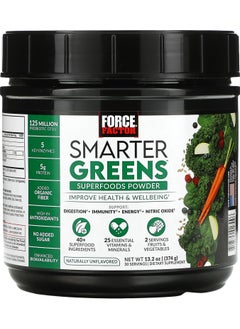 Force Factor Smarter Greens Superfood Powder Unflavored 13.2 oz (374 g) 