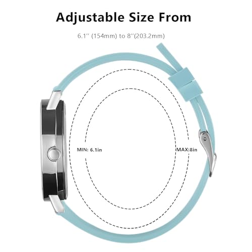 cicininc Nurse Watch for Women,Echeveria Blue Analog Nursing Watches with 12/24 Hour Military Time,Second Hand - Image 4