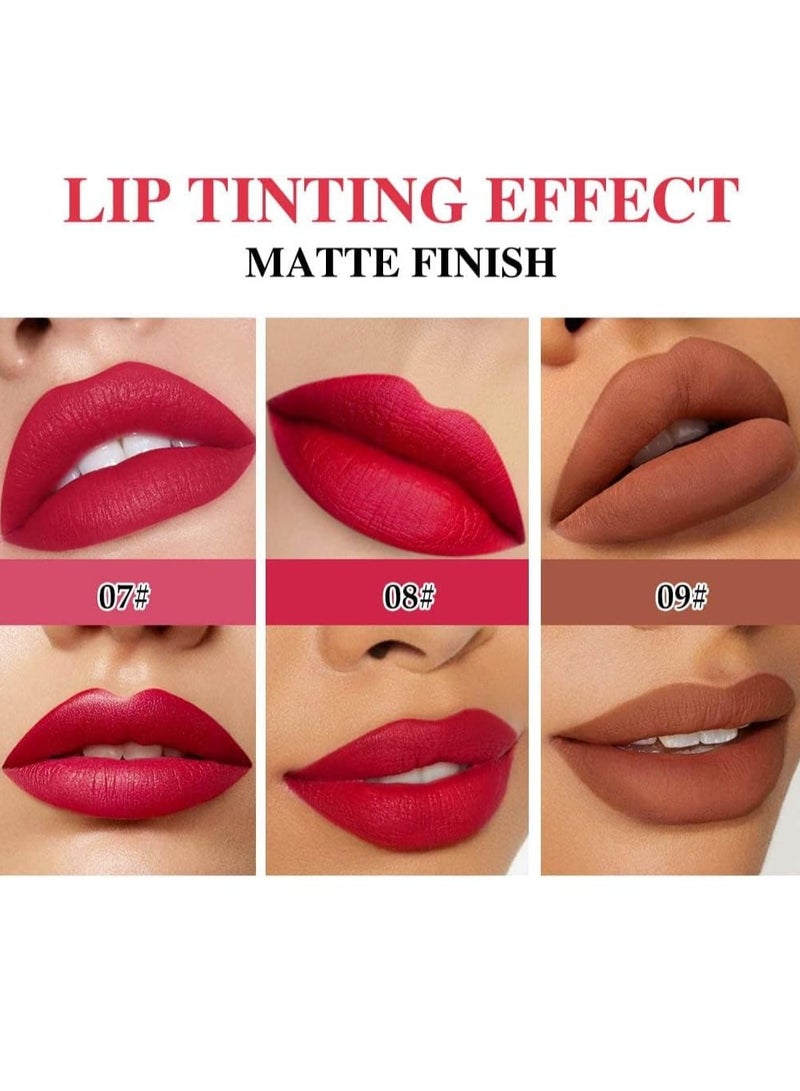 Matt Nude Lipstick and Lipliner Set with Built-in Sharpener - Waterproof, Nourishing, Buildable Velvet Lip Crayon and Pencil Collection in 3 Shades for Perfect Lip Makeup. - Image 5