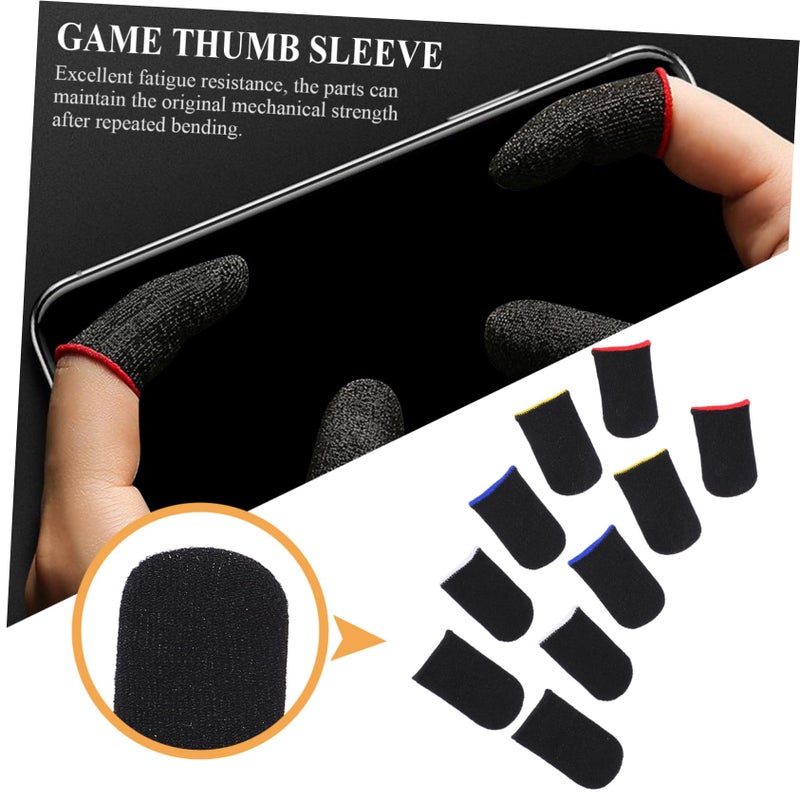 20pcs Breathable Finger Sleeves for Mobile Gaming Performance Comfort Random Colors - Image 5