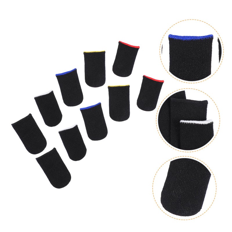20pcs Breathable Finger Sleeves for Mobile Gaming Performance Comfort Random Colors - Image 4